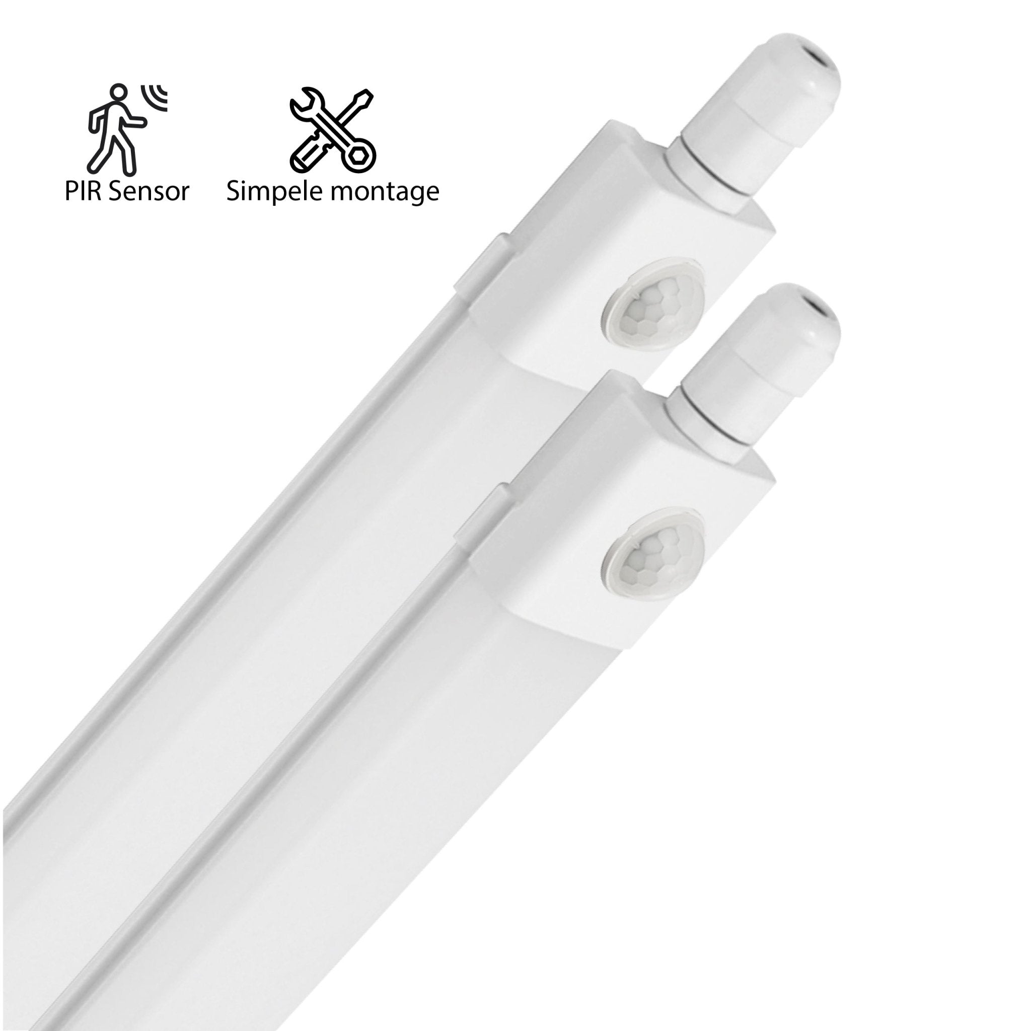 2 PACK - LED's Light LED TL verlichting met sensor 120 cm - Bewegingssensor en bewegingsdetectie - 4100 lm TL verlichting led.gl