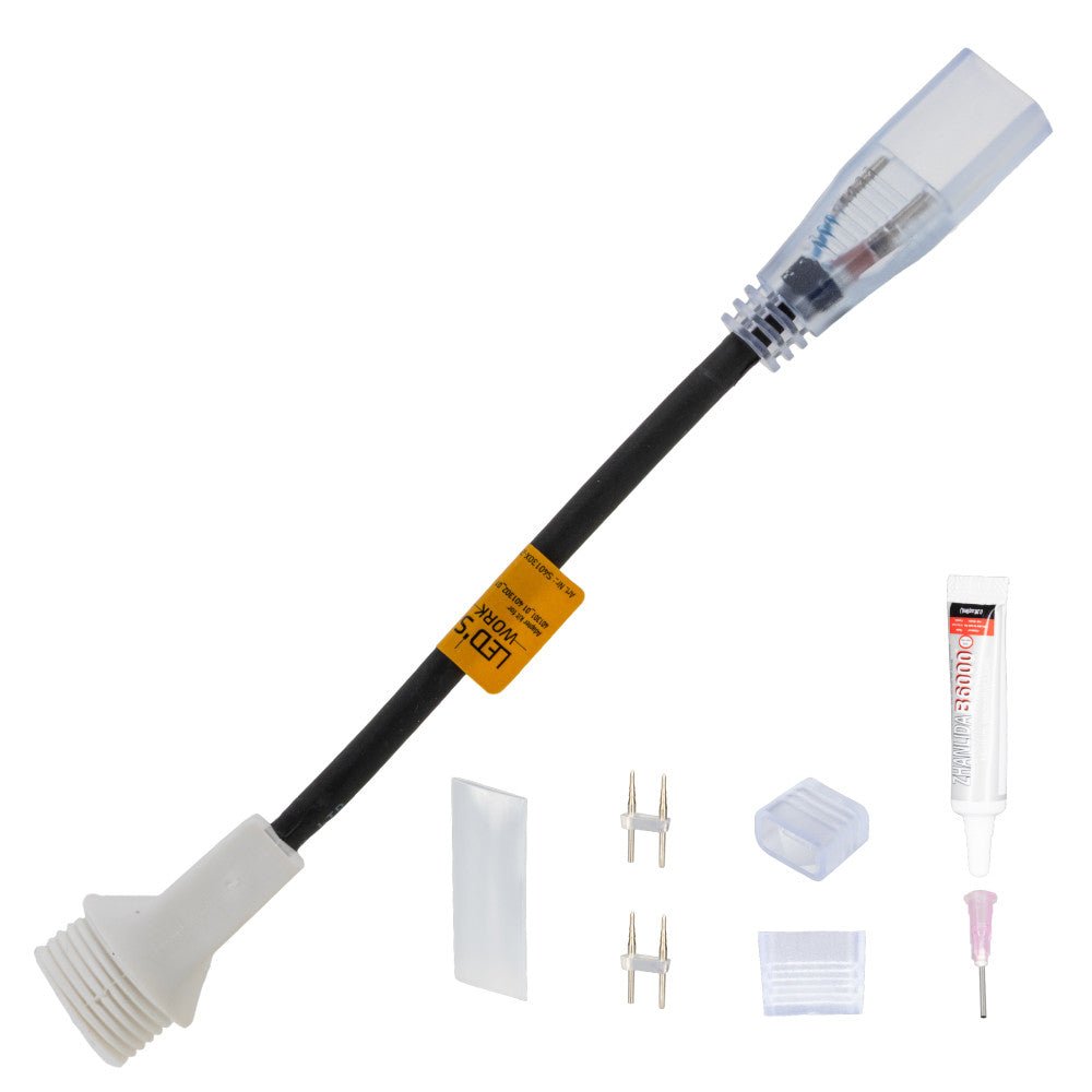 Accessoire - Aansluitkit - 150mm 280mm 20mm - Zwart led.gl