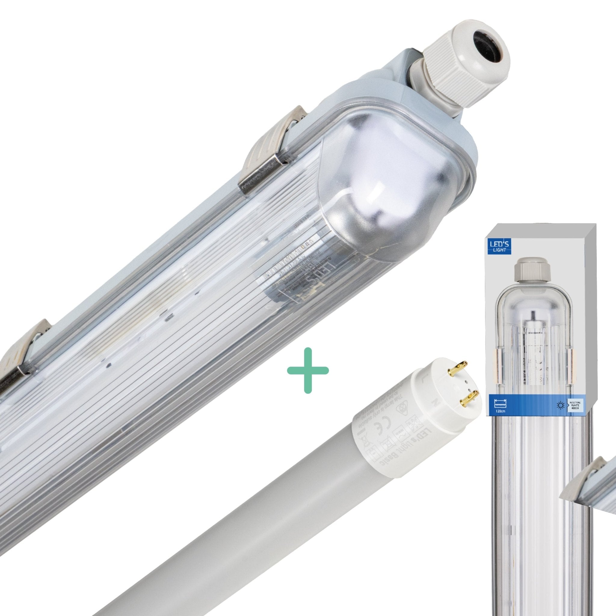LED's Light Complete LED TL lamp met LED buis 120 cm - Binnen en buiten - 2130 lm - 1x11,5W - 4000K - High Efficiency - Energie Label B TL verlichting led.gl
