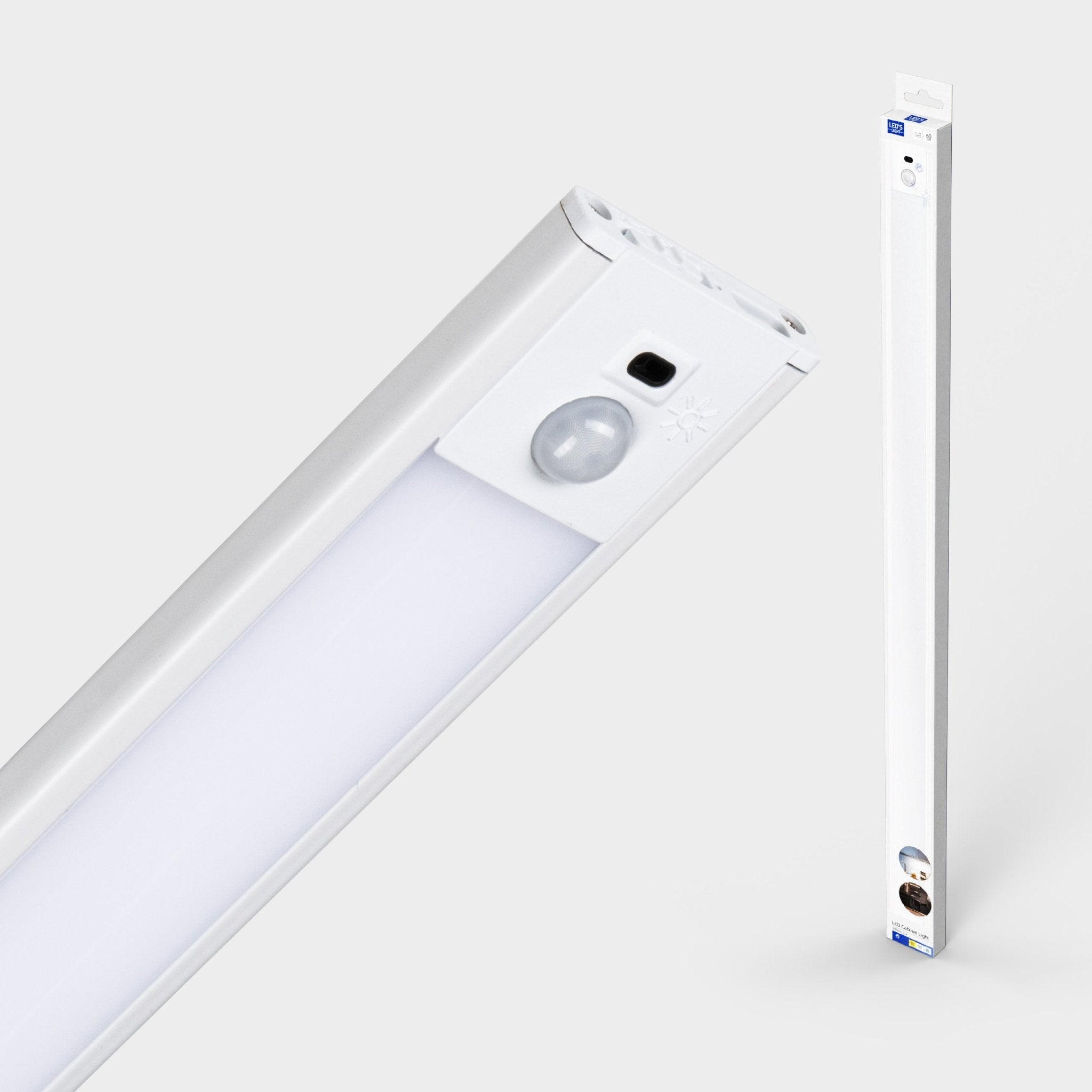 LED's Light Kastverlichting met sensor 60 cm - Oplaadbaar en draadloos - zwaai- en bewegingssensor - wit Kastverlichting led.gl