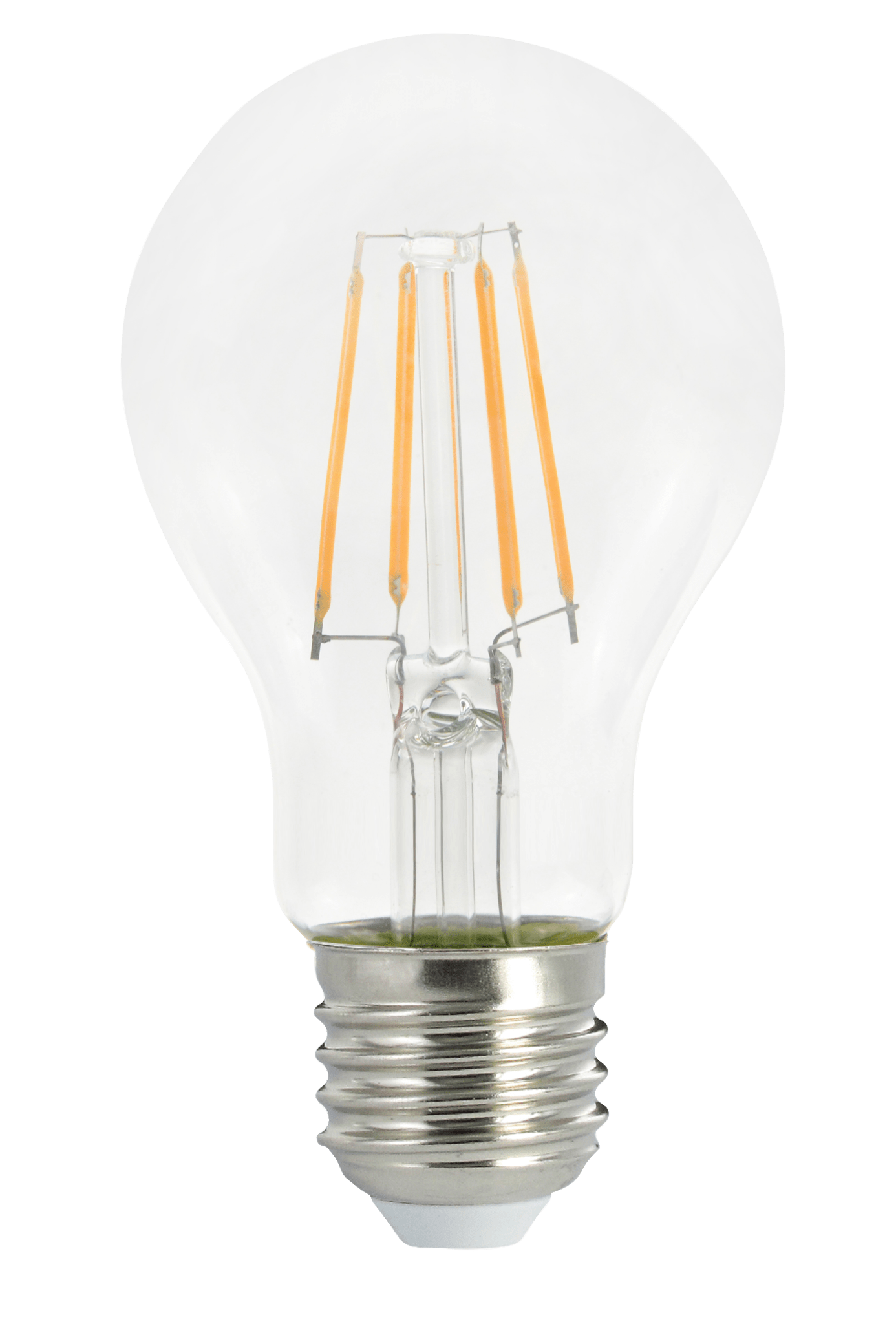 LED's Light LED Lamp E27 - Standaard model peertje - 7W vervangt 60W - Transparant glas Lichtbronnen led.gl