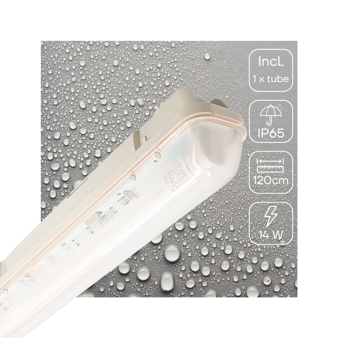 LED's Light LED TL armatuur met sensor 120 cm - Bewegingssensor en nachtsensor - Waterdicht - 2100 lm TL verlichting led.gl