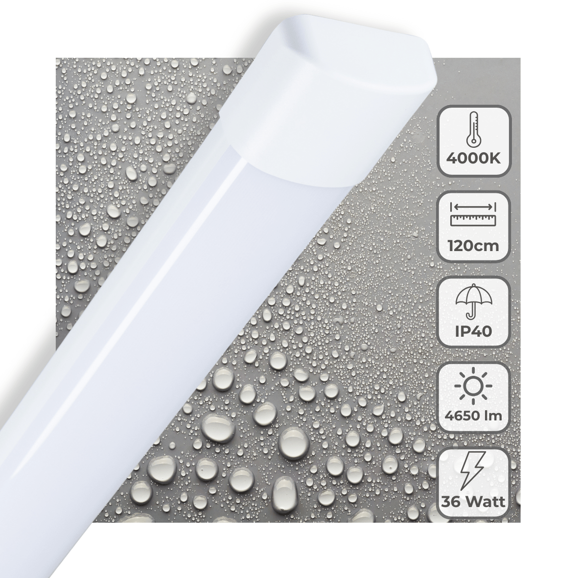 LED's Light LED TL lamp 120 cm voor binnen - Complete LED TL verlichting - 4650 lm TL verlichting led.gl