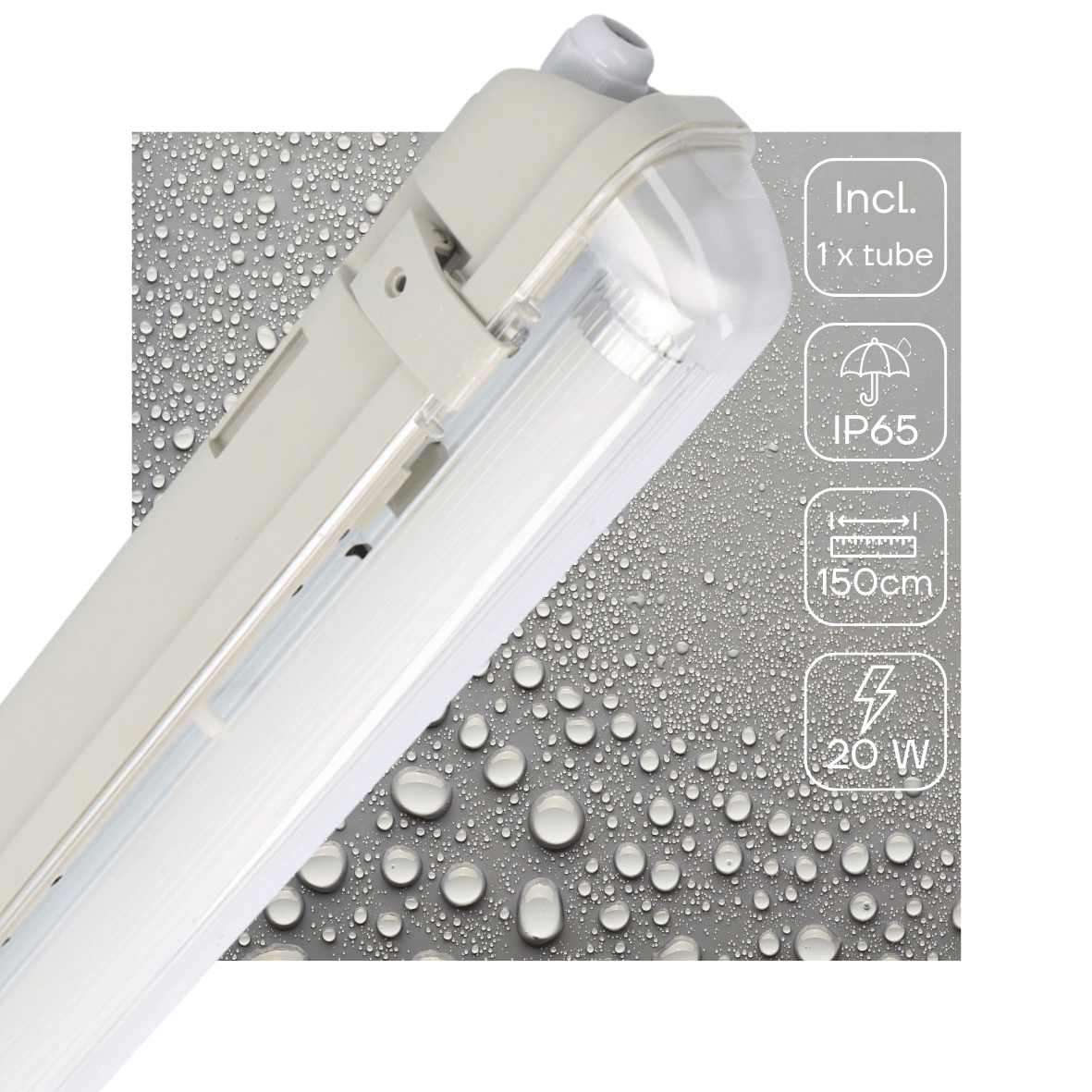 LED's Light LED TL lamp met sensor 150 cm - Bewegingssensor en nachtsensor - Waterdicht - 3100 lm TL verlichting led.gl