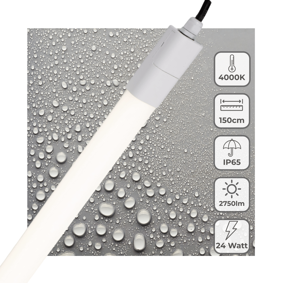 LED's Light LED TL verlichting compleet 150 cm - Geschikt voor buiten en binnen - 2750 lm TL verlichting led.gl