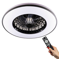 LED's Light Plafondventilator met verlichting zwart - 48,5 cm Plafondventilatoren led.gl