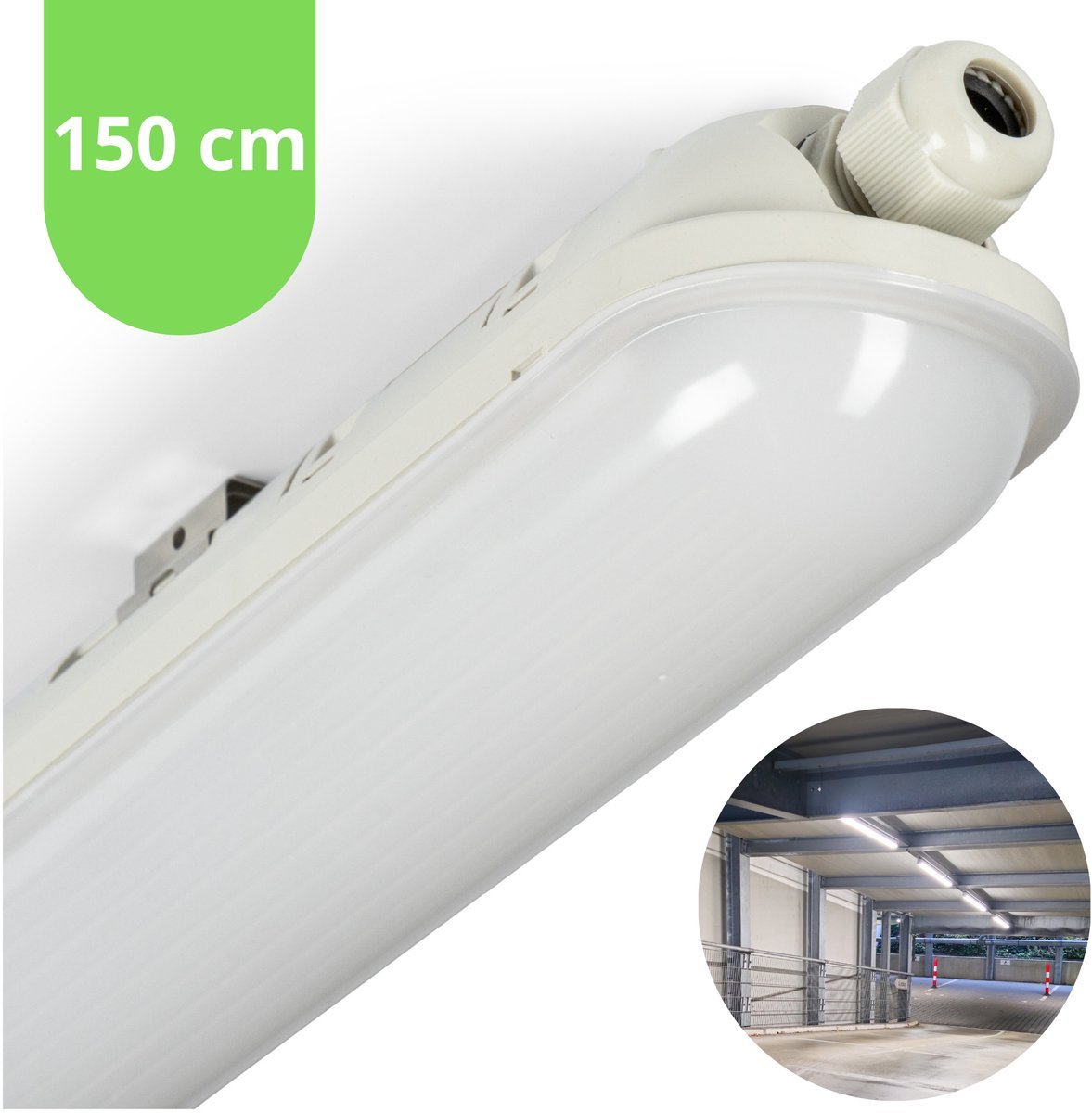 4 PACK - LED's Light Pro Premium Koppelbaar LED TL armatuur 40W 150cm 6400lm 4000K 160lm/w TL verlichting led.gl