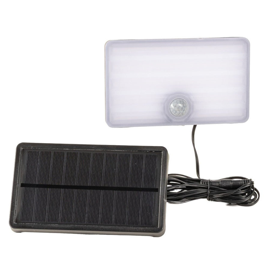 LED's Light Solar buitenlamp met sensor en zonnepaneel - 500lm 4000K - Zwart - IP65 Schijnwerpers led.gl