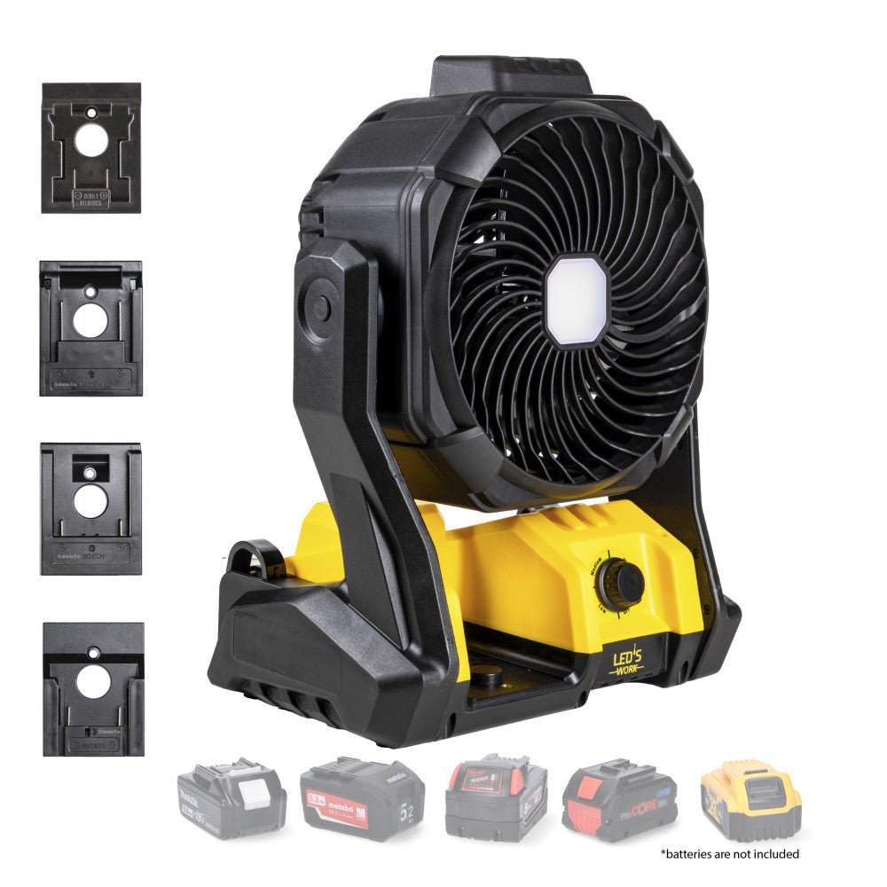 LED's Work 18V werklamp met ventilator - 48W 3000lm 5000K - IP20 Werklampen led.gl