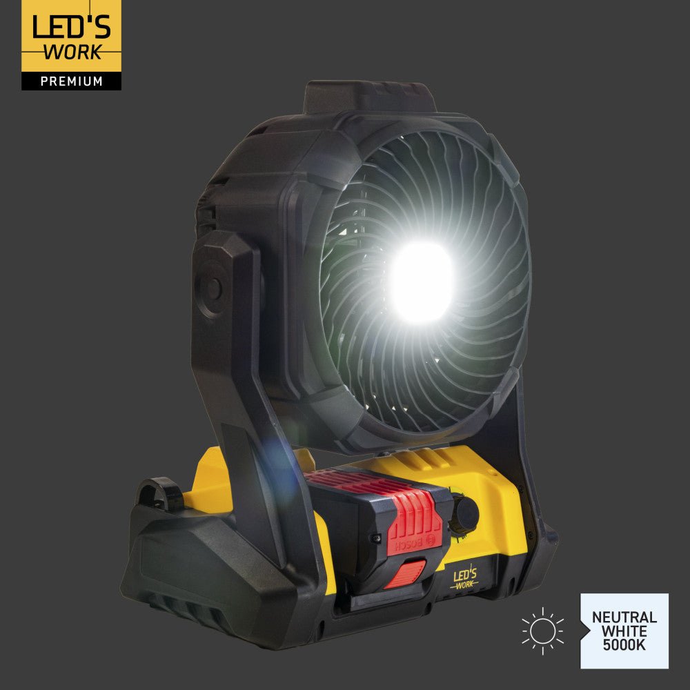 LED's Work 18V werklamp met ventilator - 48W 3000lm 5000K - IP20 Werklampen led.gl