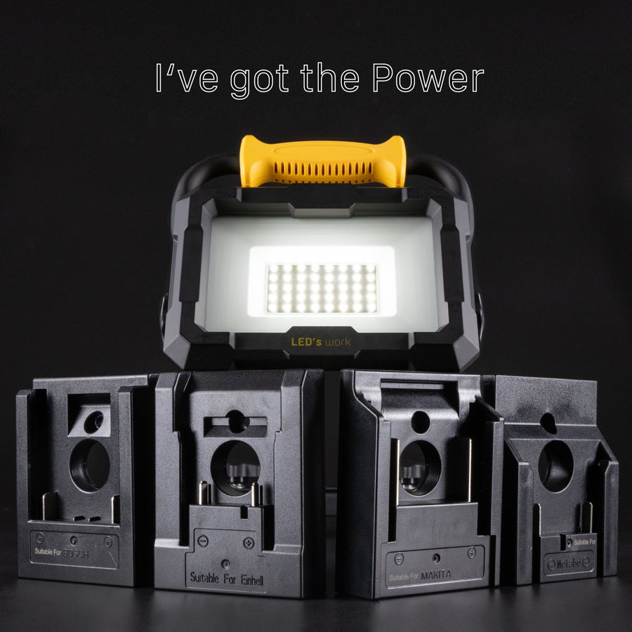 LED's Work 18V werklamp Accu voor elektrisch gereedschap - 20W 2000lm 5000K Werklampen led.gl