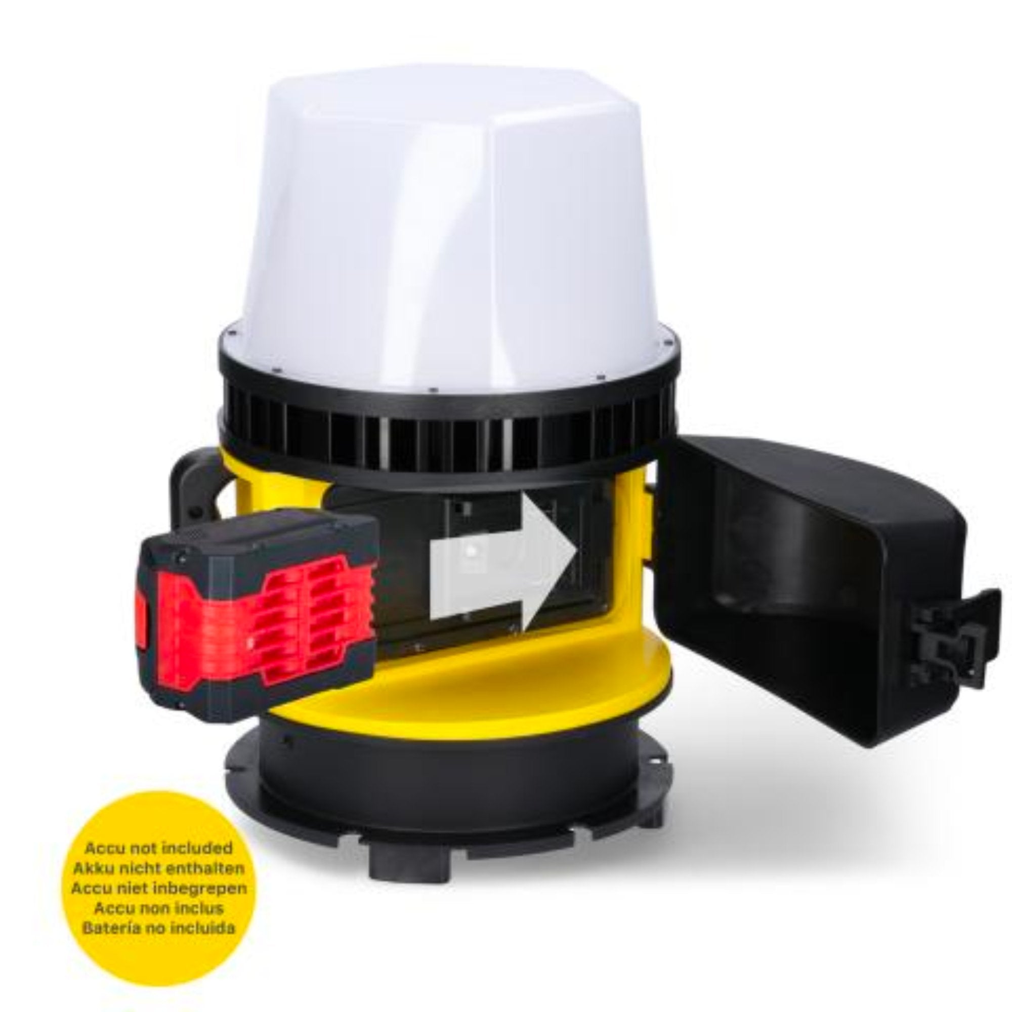 LED's Work 18V Portable LED Bouwlamp 6000lm - Universeel oplaadbaar met 18V accu - 60W led.gl
