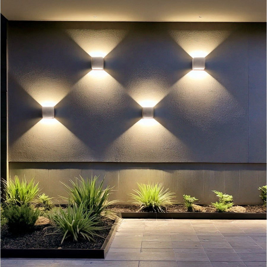 Lumo Cube Wit - Wandarmatuur zonder lichtbron - Excl 1xG9 - IP65 Wandlampen led.gl