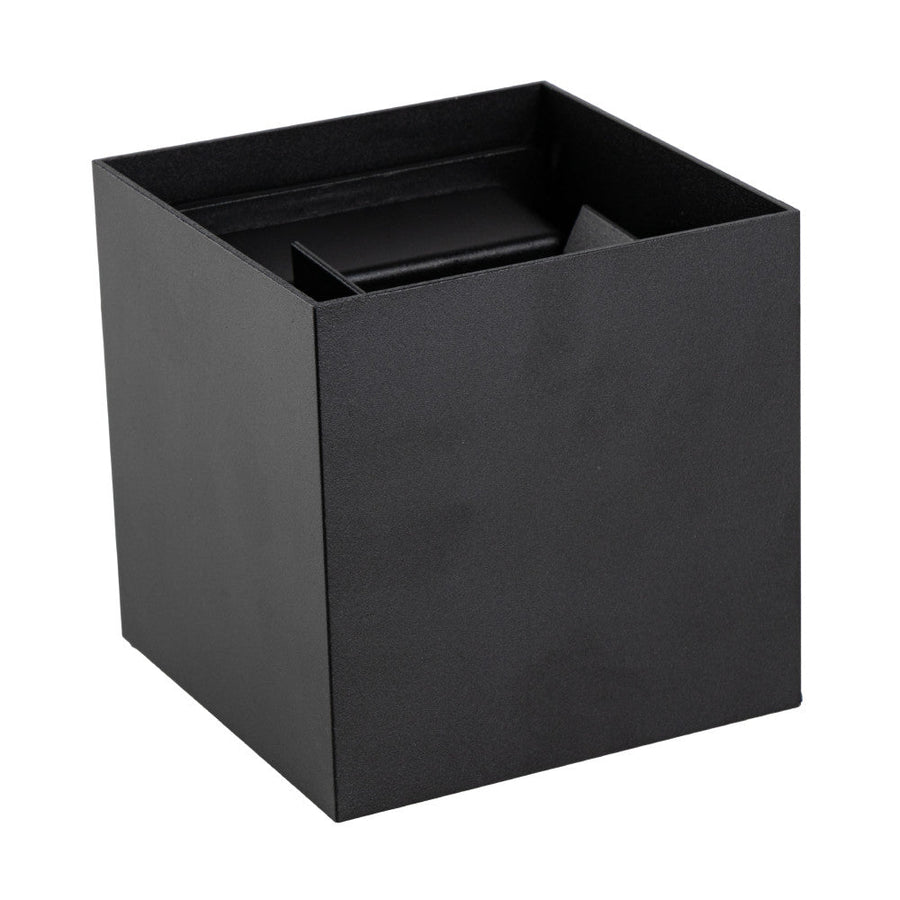 Lumo Cube Zwart - Wandarmatuur zonder lichtbron - Excl 1xG9 - IP65 Wandlampen led.gl