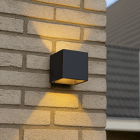 Lumo Cube Zwart - Wandarmatuur zonder lichtbron - Excl 1xG9 - IP65 Wandlampen led.gl