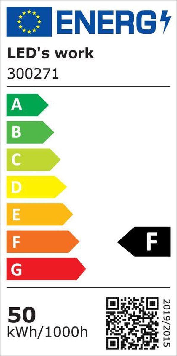 LED's Work Professionele LED Bouwlamp 4500 - Rough Service Tested - 5 meter snoer - 50W - IP65 Bouwlampen led.gl