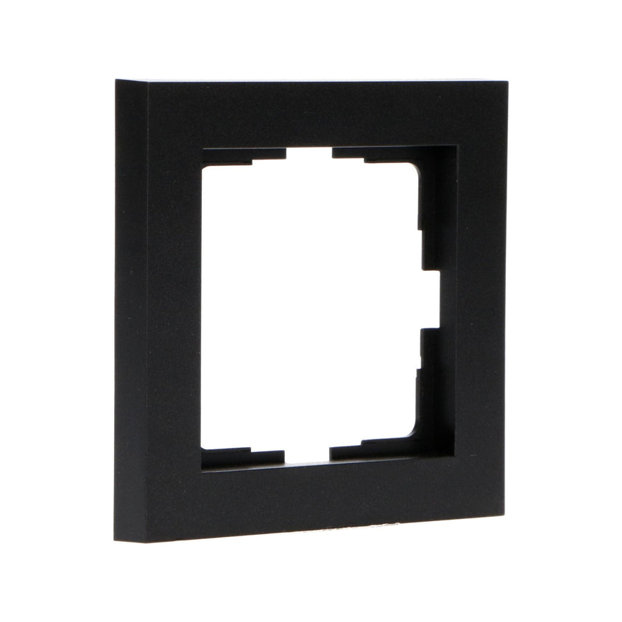 Enkel frame zwart voor wandcontactdoos - 55 x 55 mm Stekkers led.gl