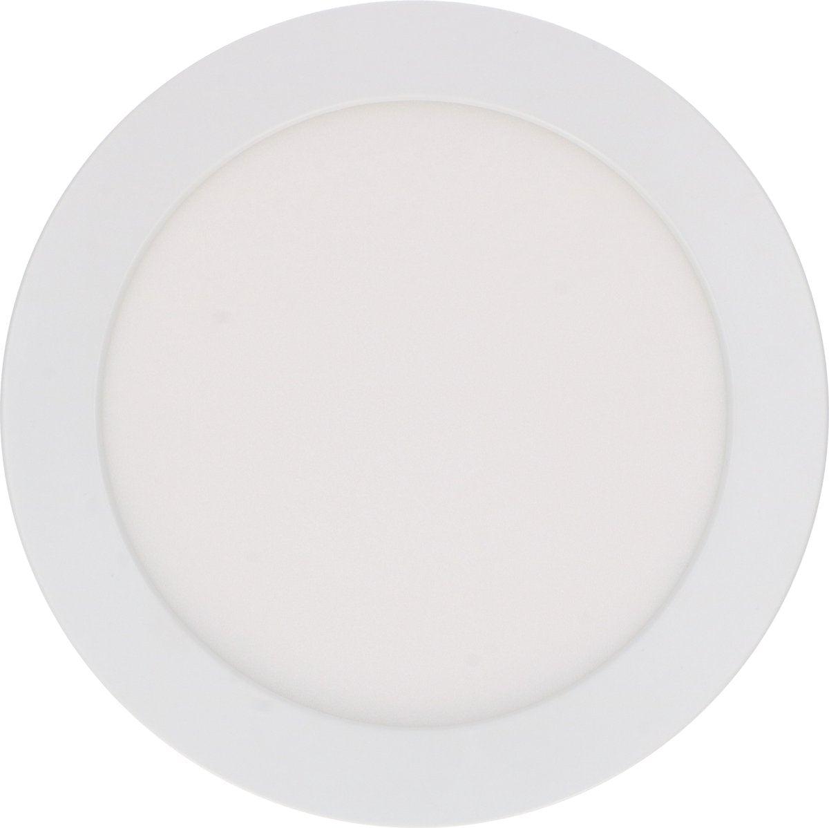LED's Light Inbouw/Opbouw LED Plafondlamp Downlight - Dimbaar - 18W – 1820 lm – Ø240 mm – Zaagmaat Ø 220mm | CCT 3000K / 4000K / 6000K - Wit Plafondlampen led.gl