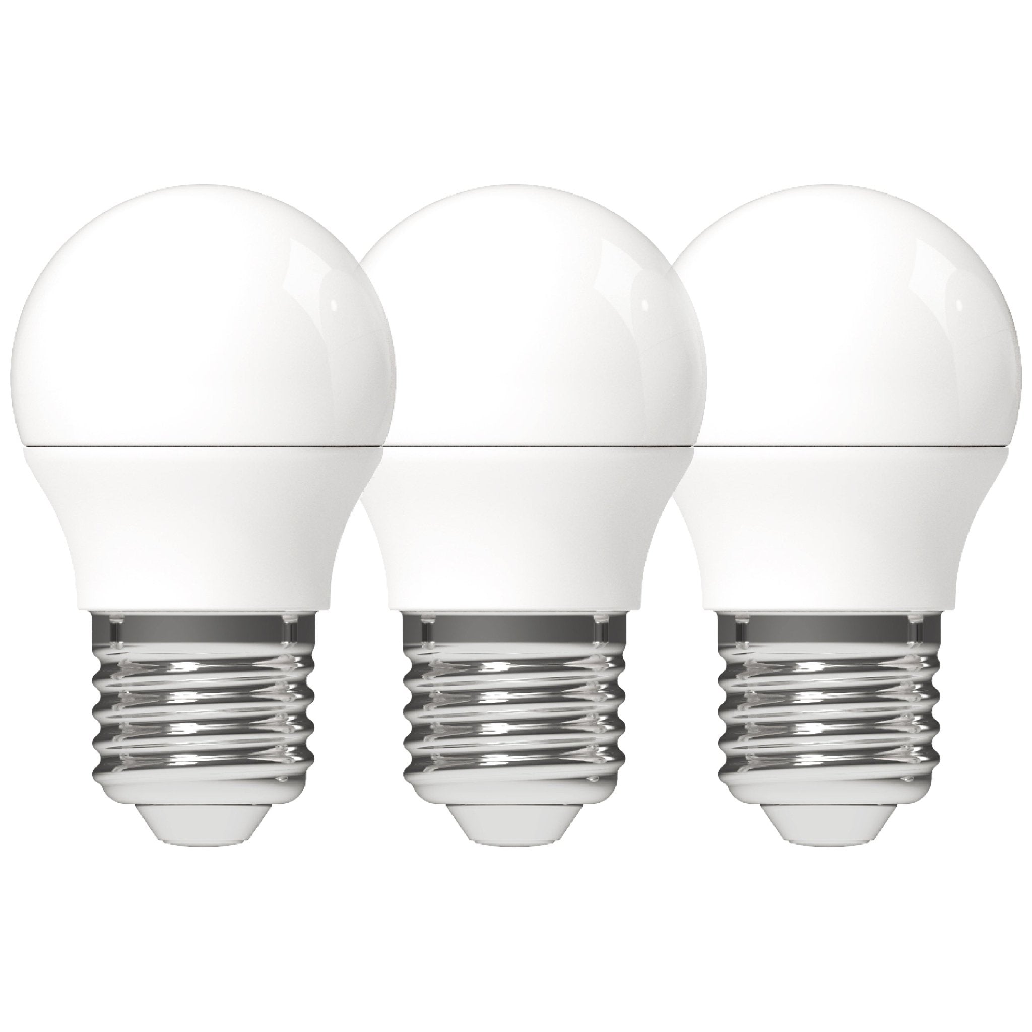 LED Lampen E27 - Globe Ø 4.5 cm - Warm wit licht - 4.5W vervangt 40W - 3PACK Lichtbronnen led.gl