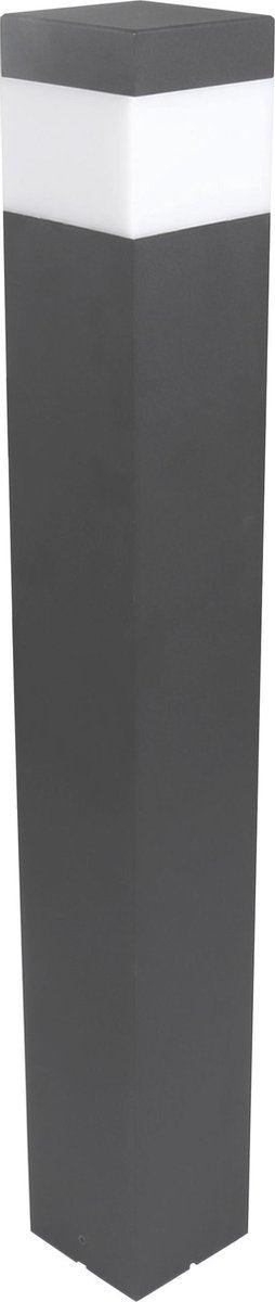 LED Lantaarnpaal Mat met E27 fitting - IP44 - Sora - 76 cm - Grijs Lantaarns led.gl
