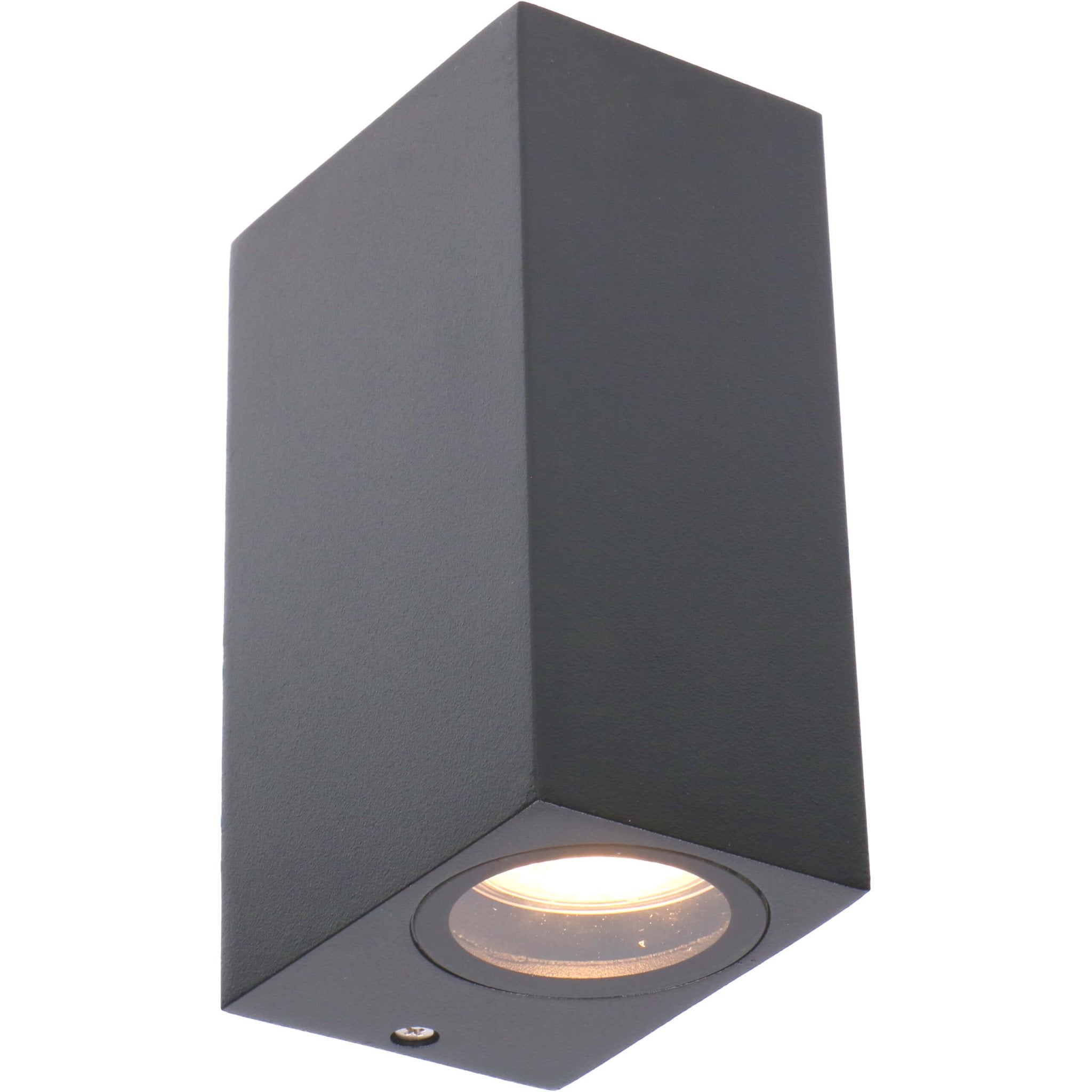 4 pack - LED's Light LED Buitenlamp met GU10 fitting - Rechthoek - IP44 - Antraciet - Model Milaan Wandlampen led.gl