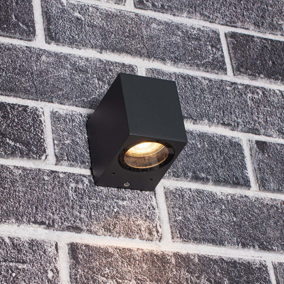 6 pack - LED's Light LED Wandlamp Buiten met GU10 fitting - Vierkant - IP44 - Antraciet - Model Rome Wandlampen led.gl
