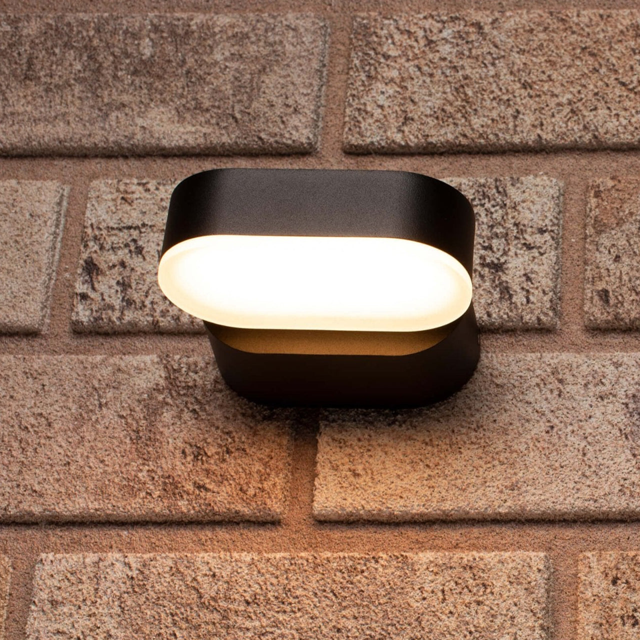 2 pack LED's Light LED Buitenlamp - Model Rieti - Warm wit - IP44 waterbestendig - Zwart Wandlampen led.gl