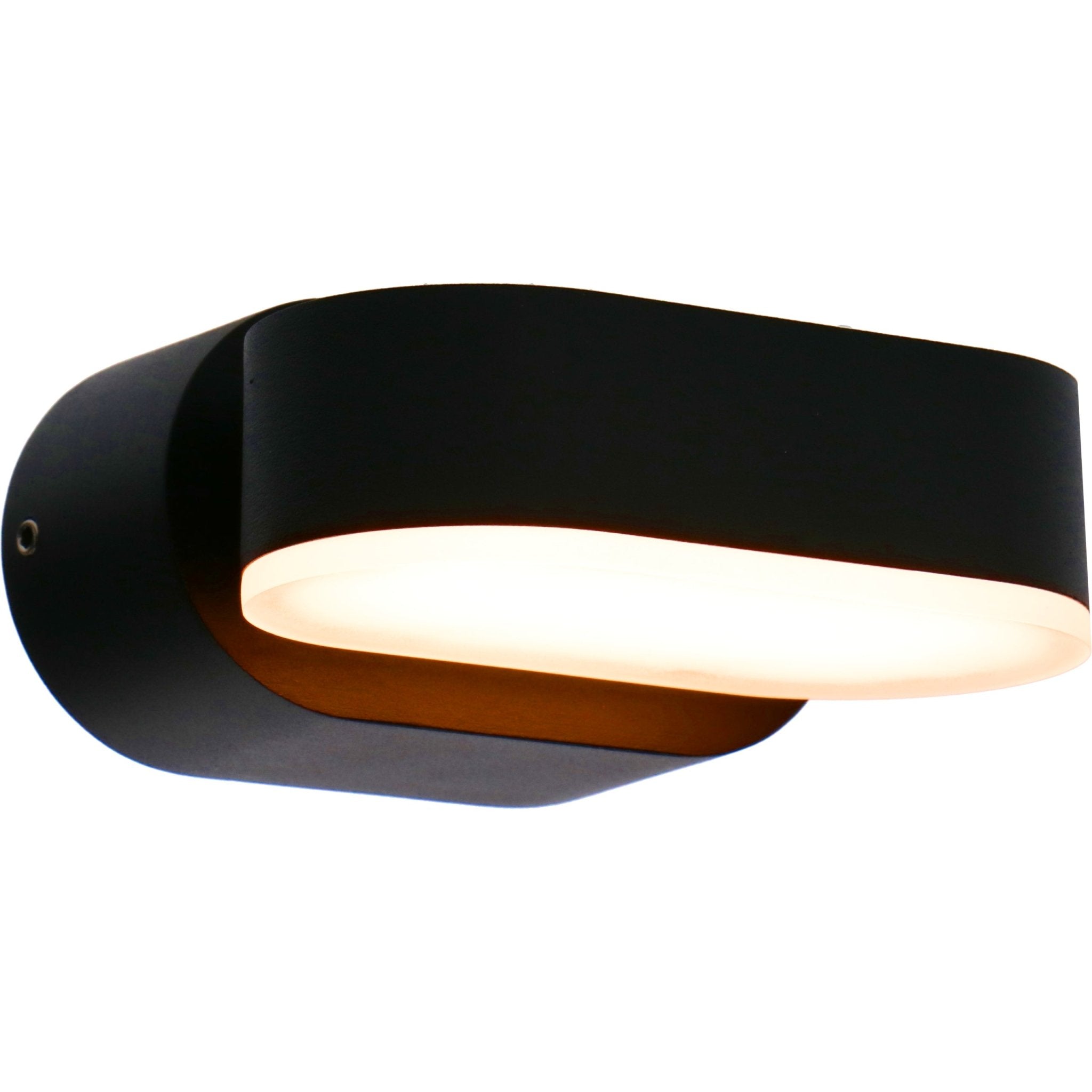 2 pack LED's Light LED Buitenlamp - Model Rieti - Warm wit - IP44 waterbestendig - Zwart Wandlampen led.gl