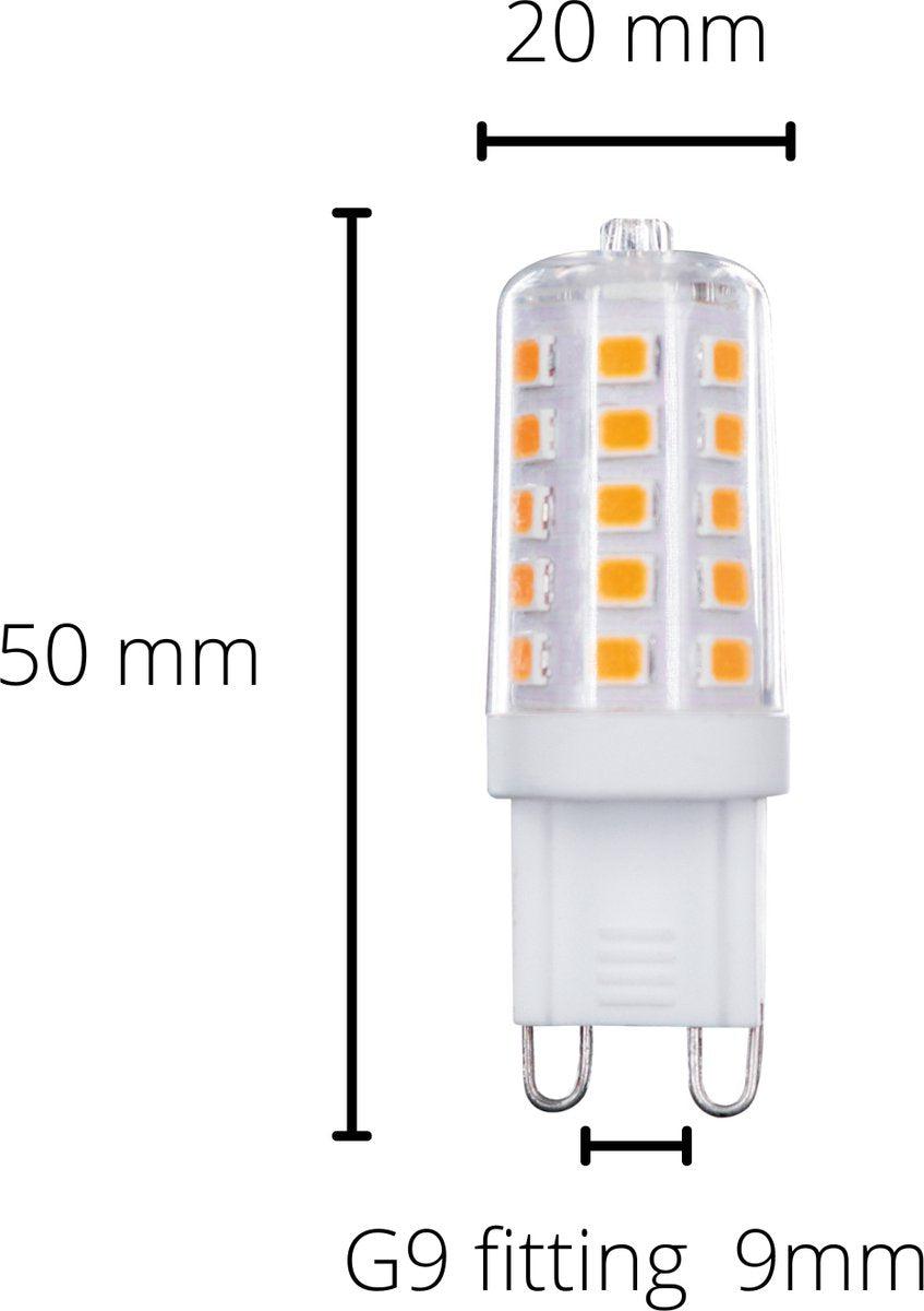 LongLife LED G9 Steeklampjes - Helder - 3W vervangt 28W - Warm wit licht Steeklampjes led.gl