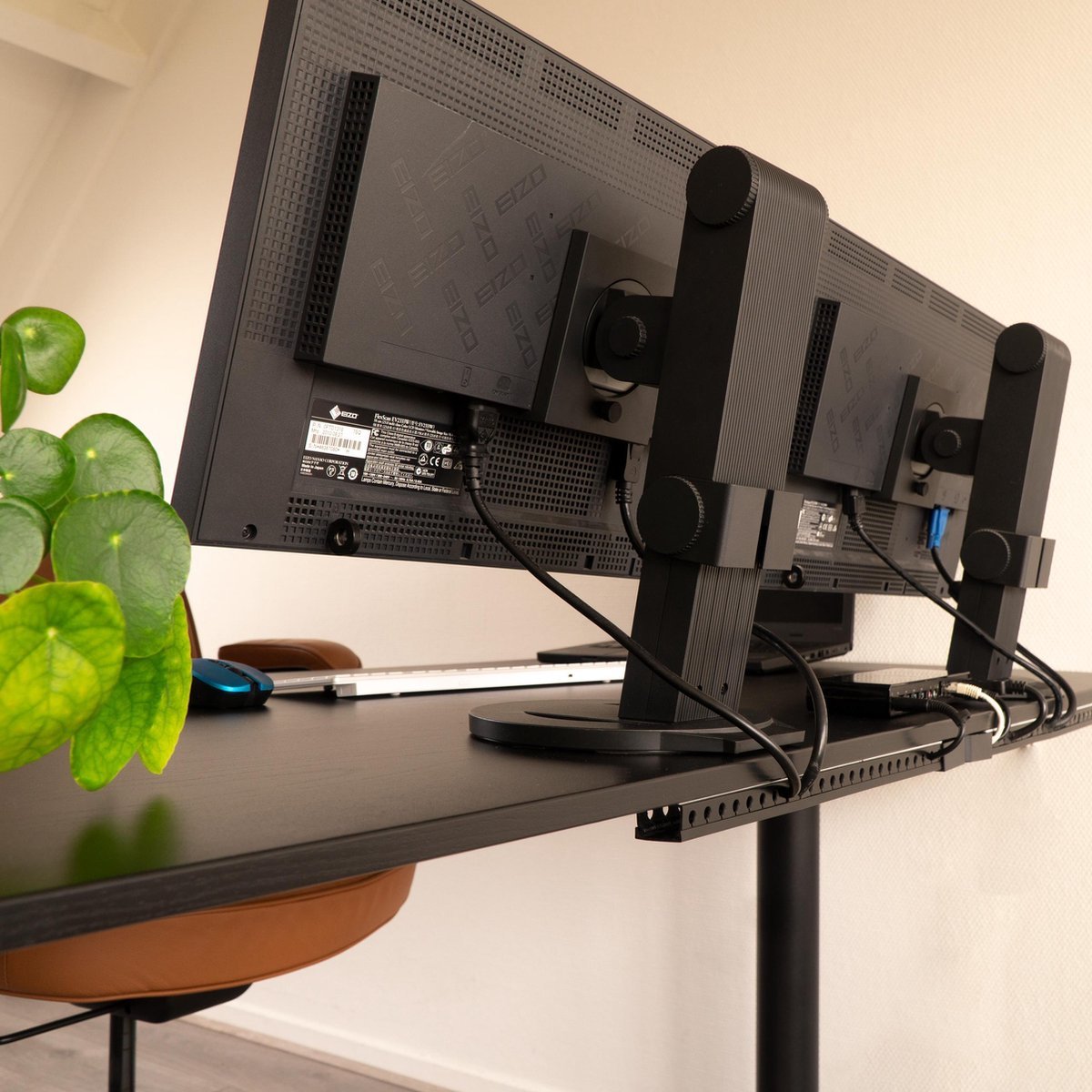 OrgaNice Kabelgoten Set - Zelfklevende organiser voor Bureau & TV - Wit Snoeren led.gl