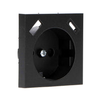 Reflex Inlegplaat voor wandcontactdoos met USB-C & USB - Zwart Stekkers led.gl