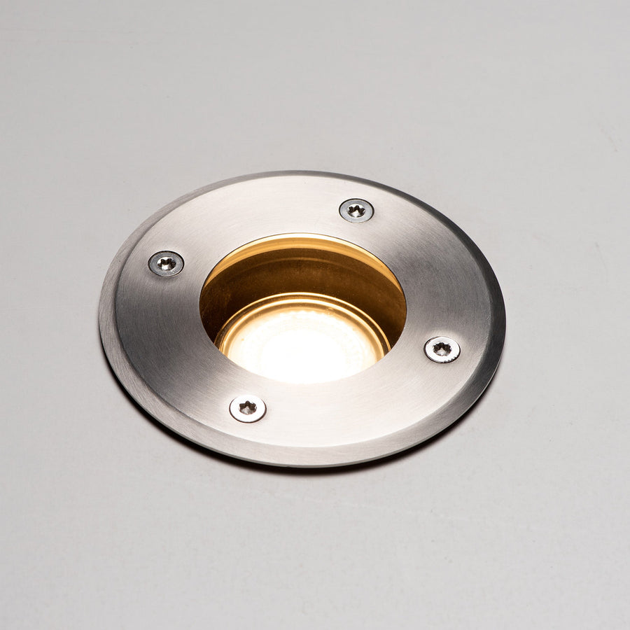 LED's Light RVS LED Grondspot inbouw rond - Voor oprit en tuin - IP67 waterdicht - Zilver Grondspotjes led.gl