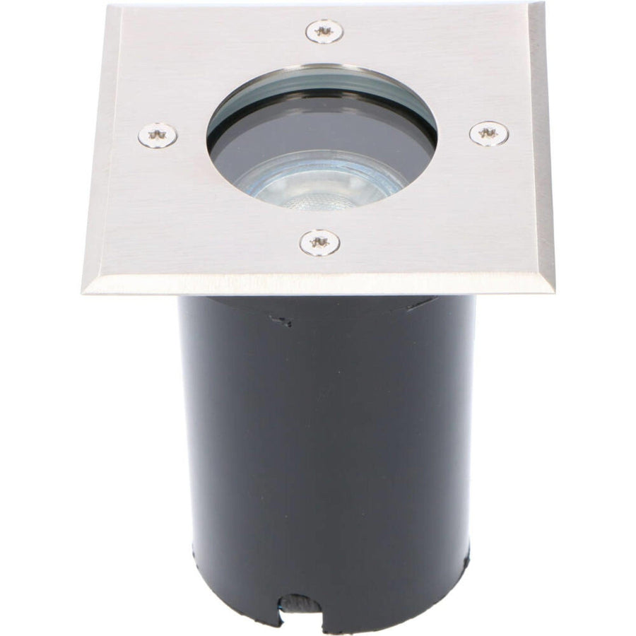 LED's Light RVS LED Grondspot inbouw vierkant - Voor oprit en tuin - IP67 waterdicht - Zilver Grondspotjes led.gl