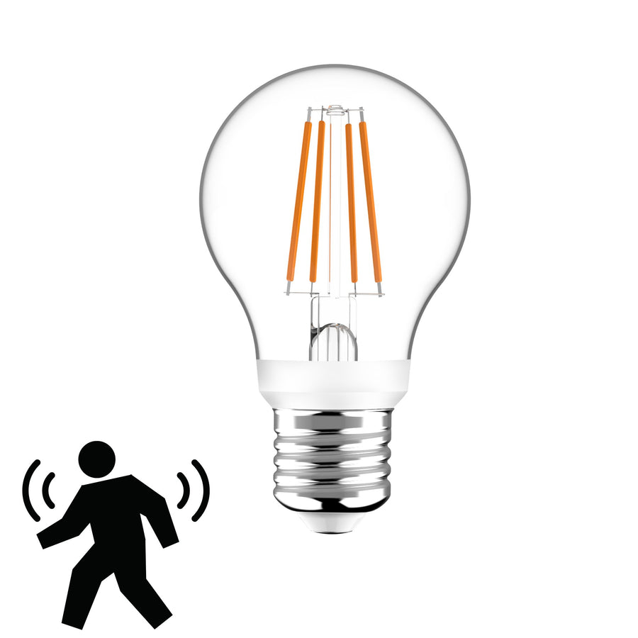 Sensor LED Lamp E27 met bewegingssensor en daglichtsensor - 3 meter bereik - Warm wit LED Filament Lampen led.gl