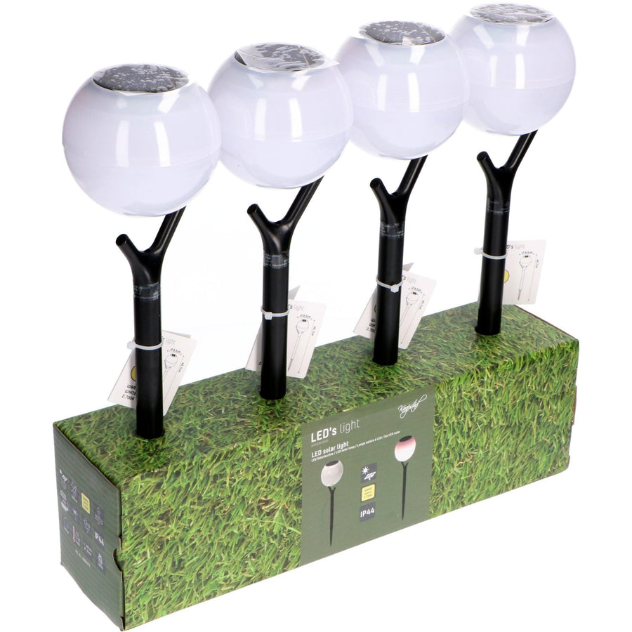 Solar LED Tuinlamp met sensor - Nice - Draadloos - Warm wit - Auto aan/uit - 40 cm Buitenlampen led.gl