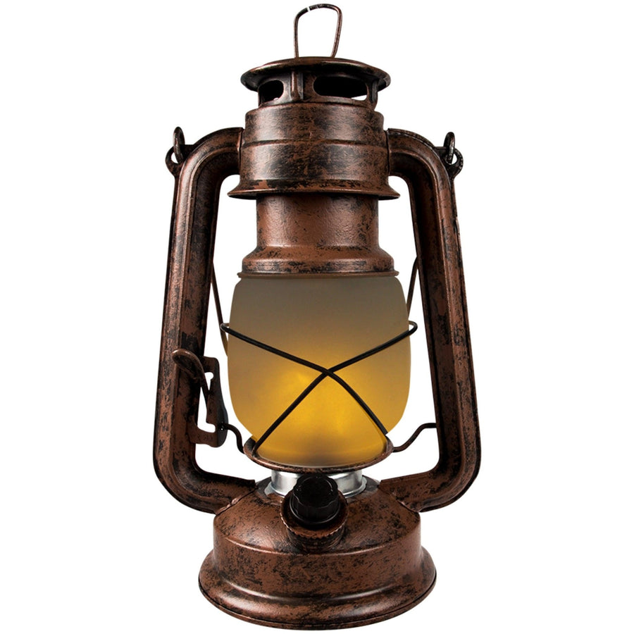 Vintage LED Olielamp op batterijen - Dimbaar - Draadloos - 24 cm - Koper Buitenlampen led.gl
