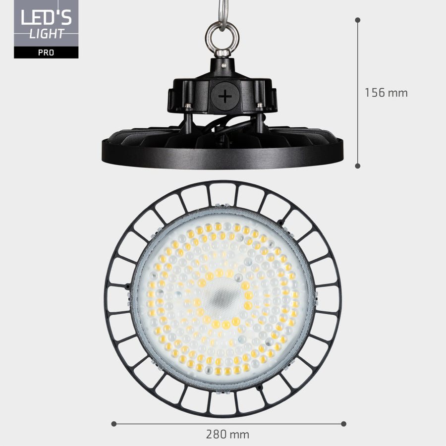 High Bay - 150W 27750lm 4000K - MOSO Driver - IP65 IK10 - Dimbaar High bays led.gl