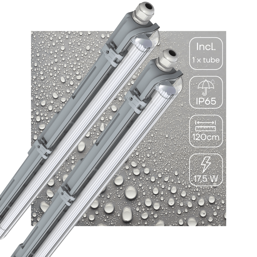 2 PACK - LED's Light LED TL armatuur 120 cm compleet met LED TL buis - 2160lm led.gl