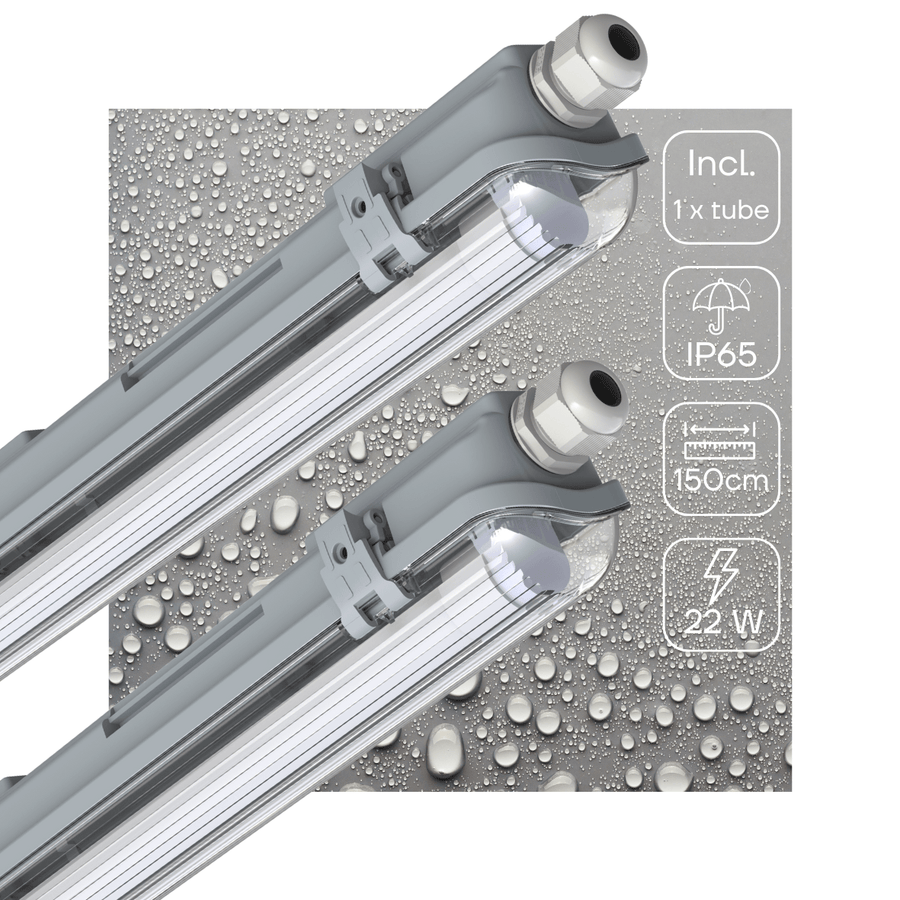 2 PACK - LED's Light LED TL armatuur 150 cm compleet met LED TL buis - 2880lm led.gl