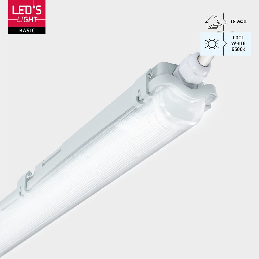 6 PACK - LED's Light LED TL armatuur met lamp 120 cm - Koud wit licht 6500 K - Waterdicht - Complete set led.gl