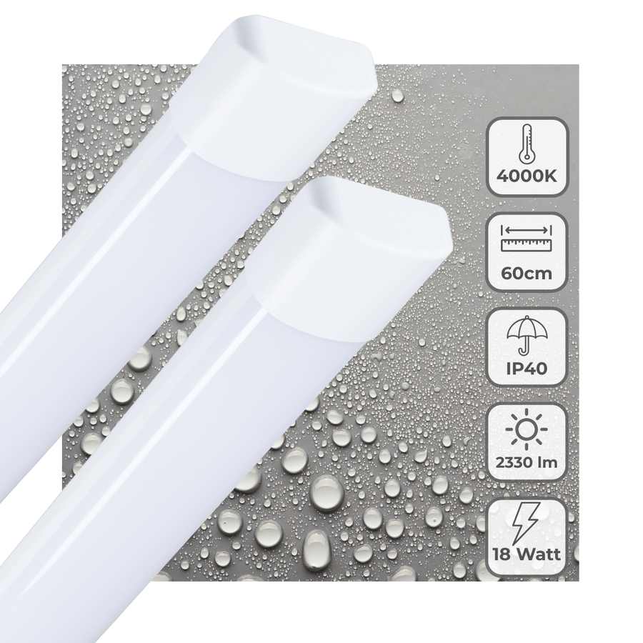 2 PACK - LED's Light LED TL lamp 60 cm voor binnen - Complete LED TL verlichting - 2330 lm TL verlichting led.gl