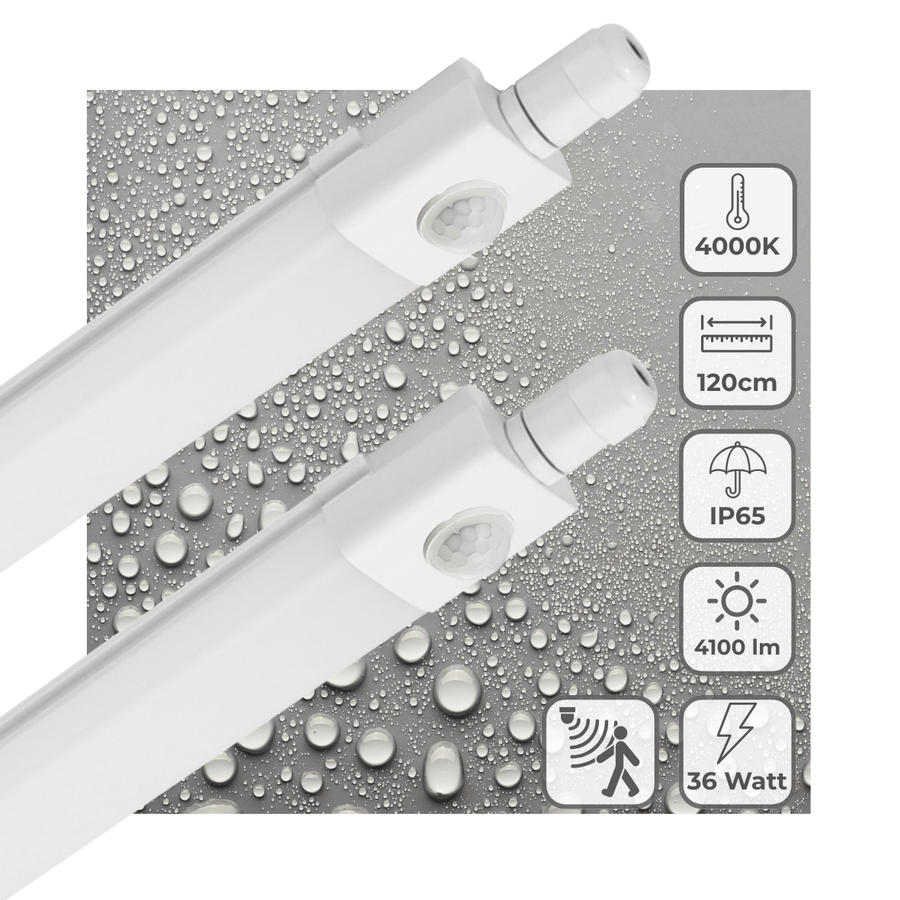 2 PACK - LED's Light LED TL verlichting met sensor 120 cm - Bewegingssensor en bewegingsdetectie - 4100 lm TL verlichting led.gl
