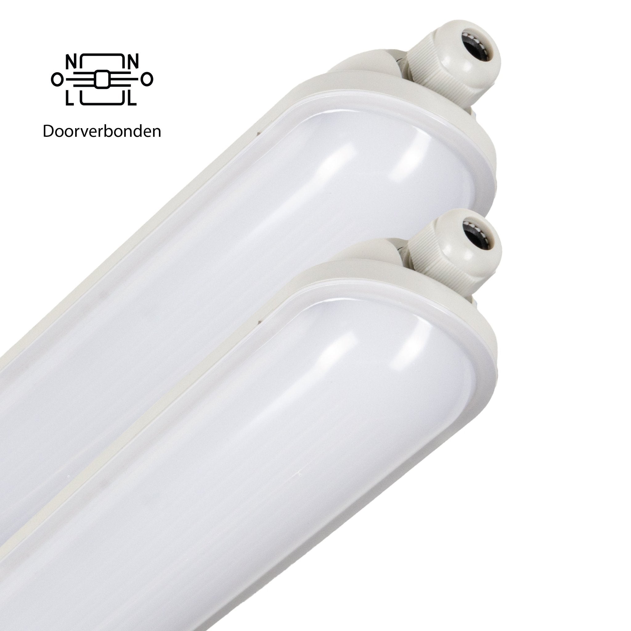 2 PACK - LED's Light Pro Premium Koppelbaar LED TL armatuur 40W 150cm 6400lm 4000K 160lm/w TL verlichting led.gl