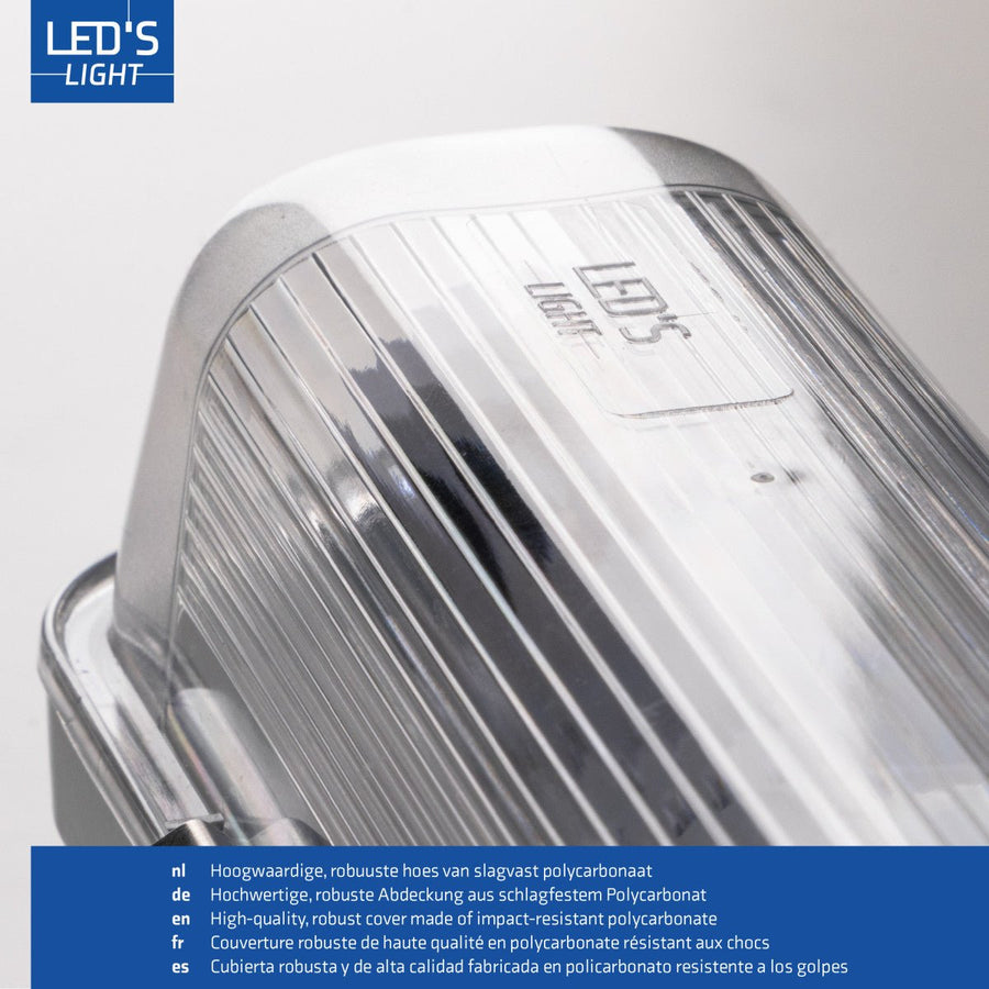 4 PACK - LED's Light Complete LED TL lamp met LED buis 60 cm - Binnen en buiten - 1100 lm - 1x6W - 185lm/w - Energielabel B led.gl