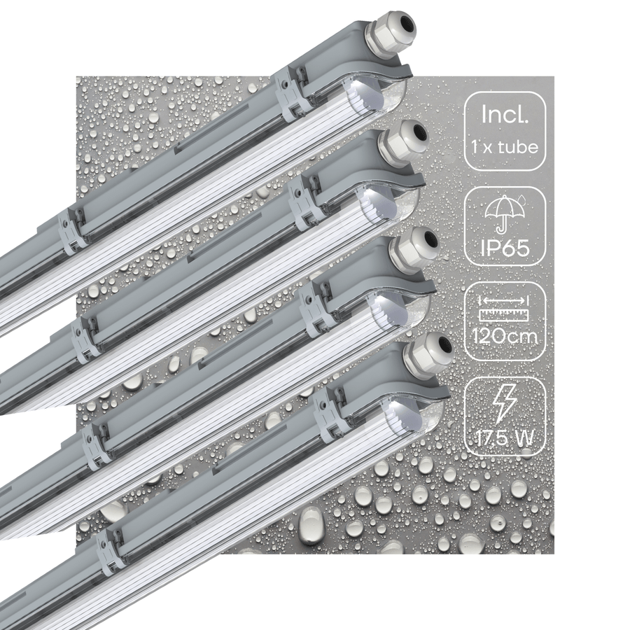 4 PACK - LED's Light LED TL armatuur 120 cm compleet met LED TL buis - 2160lm led.gl