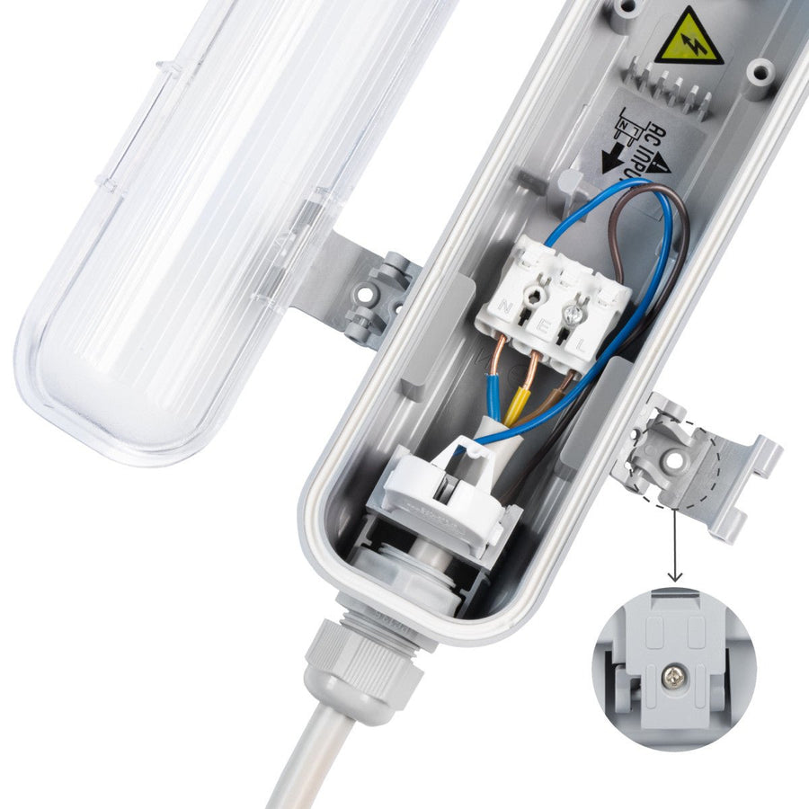 4 PACK - LED's Light LED TL armatuur 60 cm compleet met LED TL buis - 1080lm - 9W - 4000K led.gl