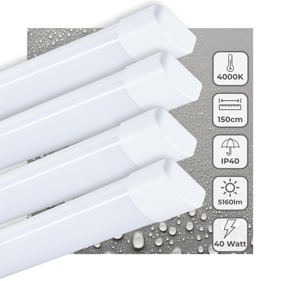 4 PACK - LED's Light LED TL lamp 150 cm voor binnen - Complete LED TL verlichting - 5160 lm TL verlichting led.gl