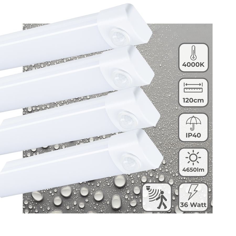 4 PACK - LED's Light LED TL lamp met sensor 120 cm - Bewegingssensor en bewegingsdetectie - 4650 lm TL verlichting led.gl