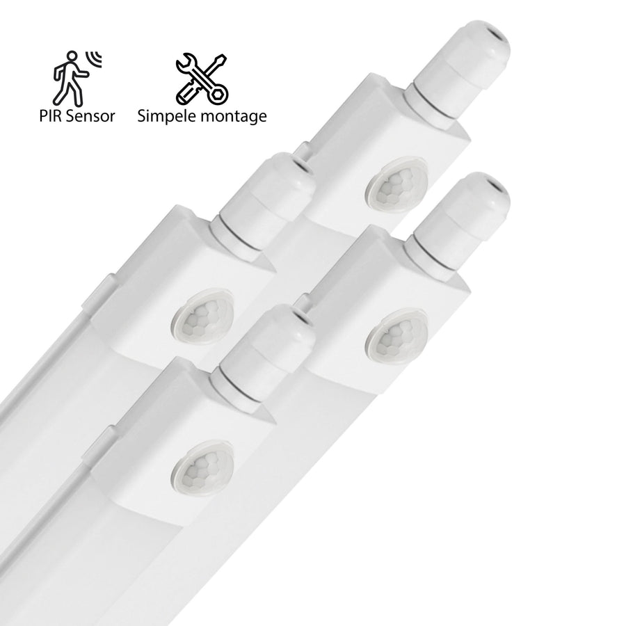 4 PACK - LED's Light LED TL verlichting met sensor 120 cm - Bewegingssensor en bewegingsdetectie - 4100 lm TL verlichting led.gl