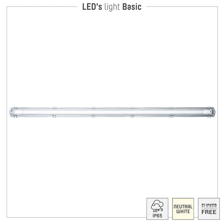 2 PACK - LED's Light Proventa TL Armatuur LED compleet 120 cm - Armatuur met LED Buis - Waterdicht - 2160lm TL verlichting led.gl